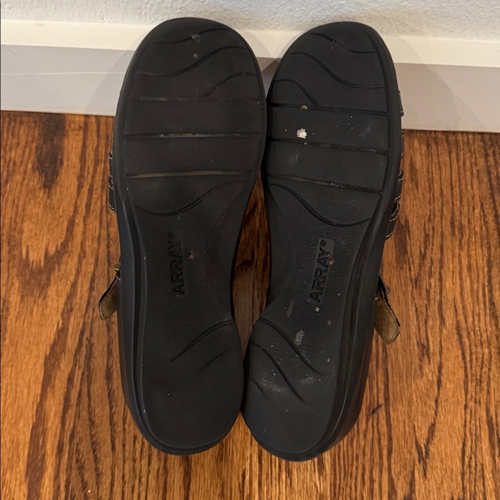 Array Black Woven Leather Fisherman Sandals, 8.5N - Picture 10 of 12